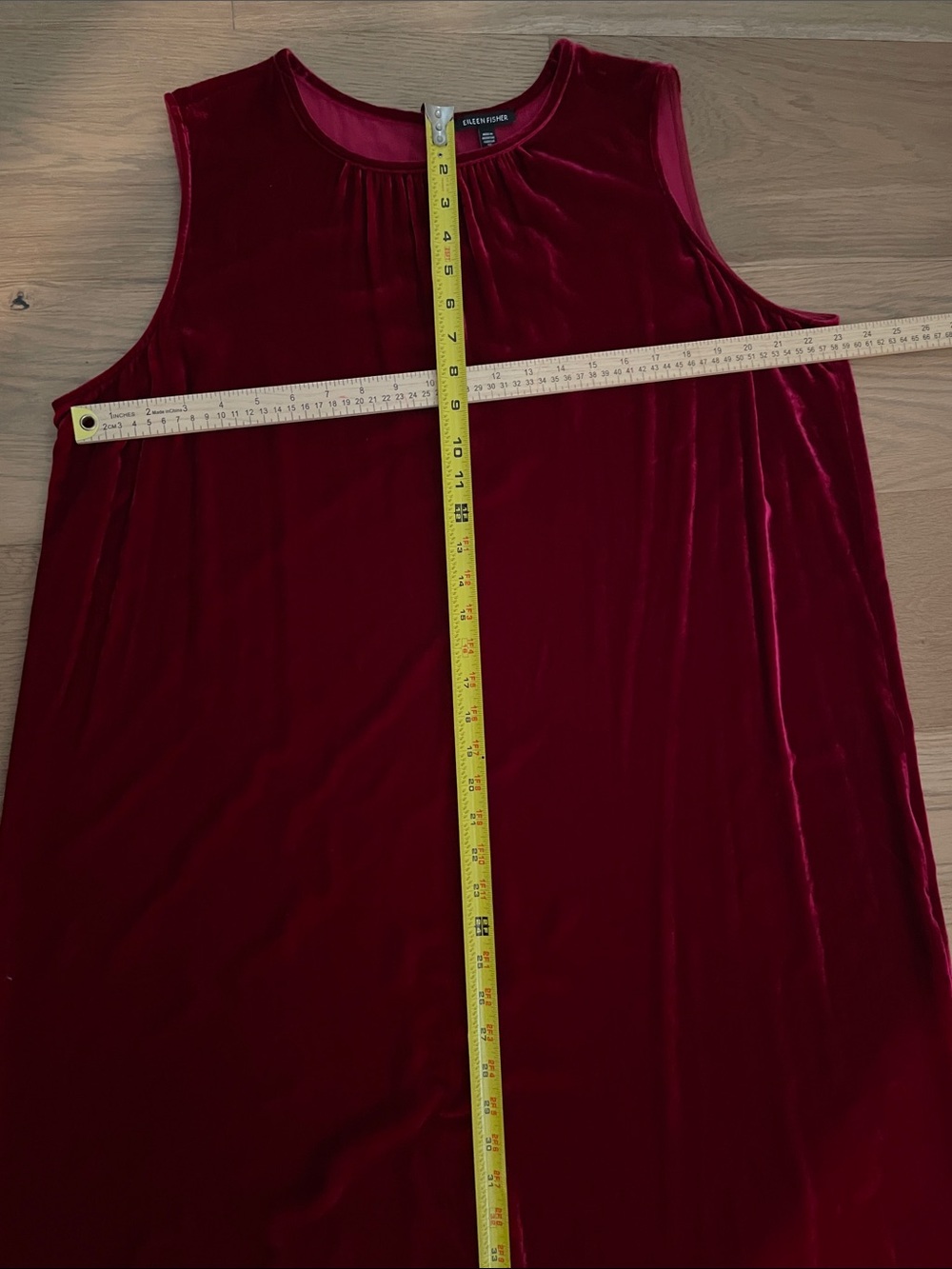 EILEEN FISHER Ruby Round Neck Velvet Maxi Dress Size XL, NWT - Picture 12 of 14